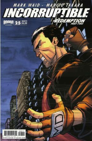 Incorruptible 25B published by Boom! with cover art by Matteo Scalera