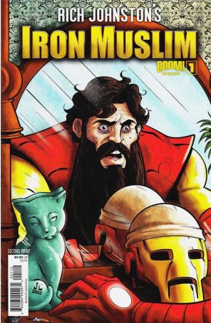 Iron Muslim (Rich Johnston's) 1 (2nd) published by Boom! with cover art by Mark Stafford
