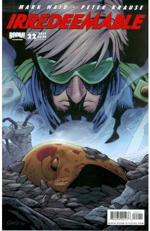 Irredeemable 22B published by Boom! with cover art by Damian Couceiro