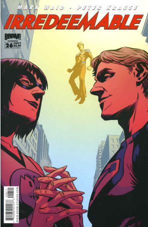 Irredeemable 26A published by Boom! with cover art by Damian Couceiro