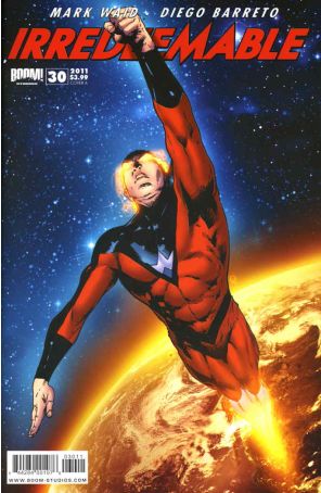 Irredeemable 30A published by Boom! with cover art by Trevor Hairsine