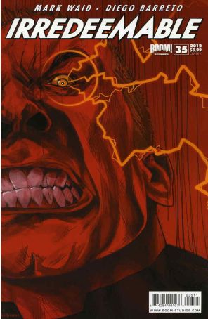 Irredeemable 35A published by Boom! with cover art by Kalman Andrasofszky