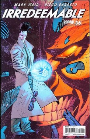 Irredeemable 36A published by Boom! with cover art by Matteo Scalera