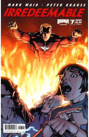 Irredeemable 7A published by Boom! with cover art by Gene Ha