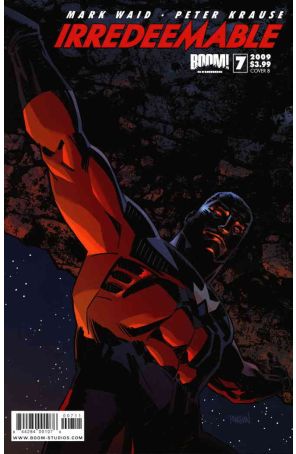 Irredeemable 7B published by Boom! with cover art by Dan Panosian