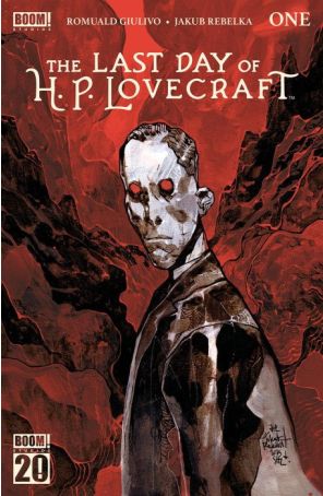 The Last Day of H.P. Lovecraft 1A published by Boom! with cover art by Jakub Rebelka