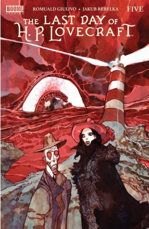 The Last Day of H.P. Lovecraft 5A published by Boom! with cover art by Jakub Rebelka