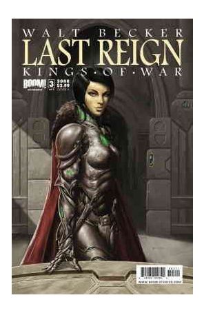 Last Reign 3A published by Boom! with cover art by Karl Richardson