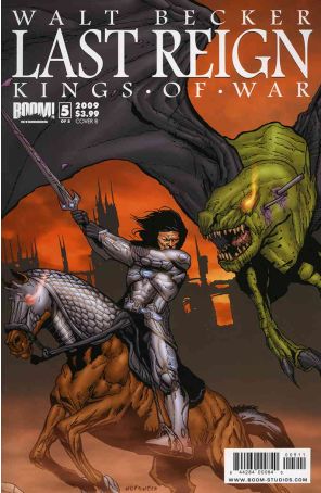 Last Reign 5B published by Boom! with cover art by John Nofsinger