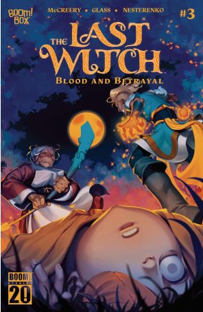 The Last Witch: Blood and Betrayal 3A published by Boom! with cover art by V.V. Glass