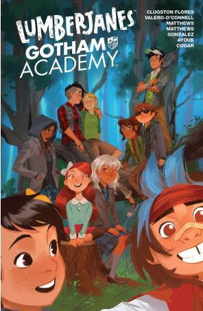 Lumberjanes/Gotham Academy TPB 1 published by Boom! with cover art by Mingjue Helen Chen