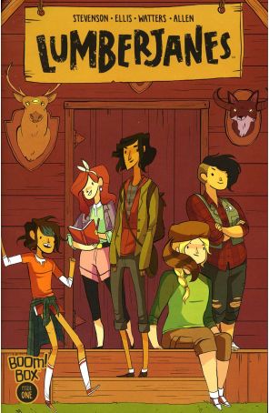 Lumberjanes 1A published by Boom! with cover art by Madéleine Flores