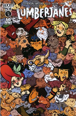 Lumberjanes 15 published by Boom! with cover art by Ricardo Bessa