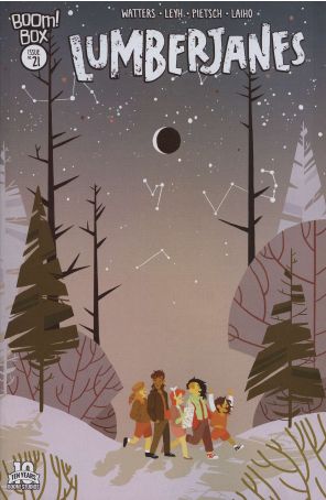 Lumberjanes 21 published by Boom! with cover art by Carolyn Nowak
