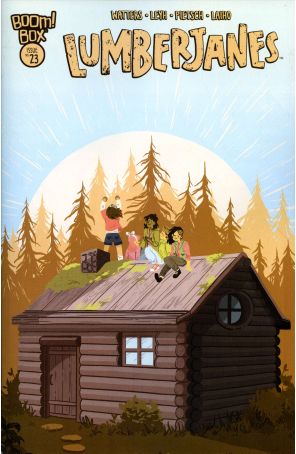 Lumberjanes 23 published by Boom! with cover art by Rosemary Valero-O'Connell