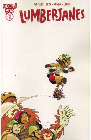Lumberjanes 36 published by Boom! with cover art by Kat Leyh