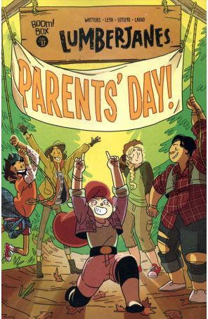 Lumberjanes 37 published by Boom! with cover art by Kat Leyh