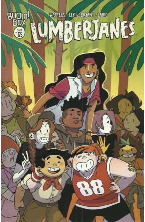 Lumberjanes 65 published by Boom! with cover art by Kat Leyh