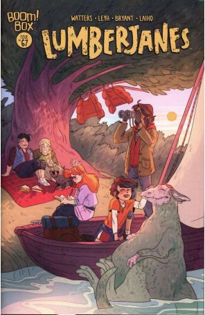Lumberjanes 67A published by Boom! with cover art by Kat Leyh