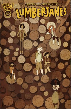 Lumberjanes 7 published by Boom! with cover art by Noelle Stevenson