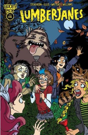 Lumberjanes 9 published by Boom! with cover art by Chynna Clugston-Major