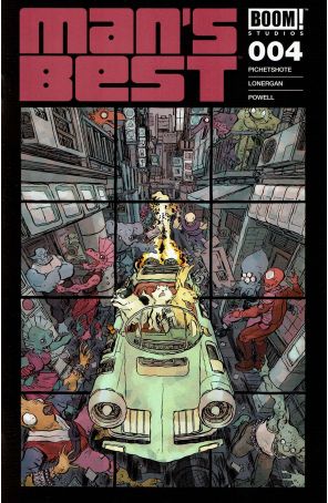 Man's Best 4A published by Boom! with cover art by Jesse Lonergan