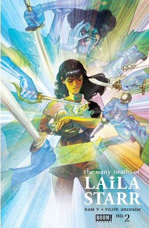 The Many Deaths of Laila Starr 2B published by Boom! with cover art by Mike Del Mundo