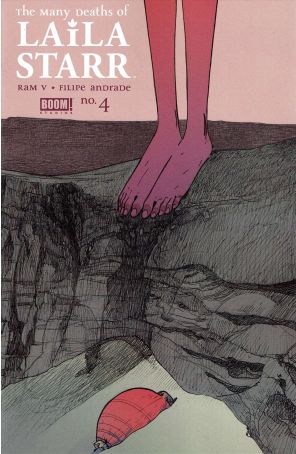 The Many Deaths of Laila Starr 4A published by Boom! with cover art by Filipe Andrade