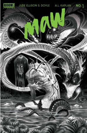 Maw 1C published by Boom! with cover art by Abigail Jill Harding