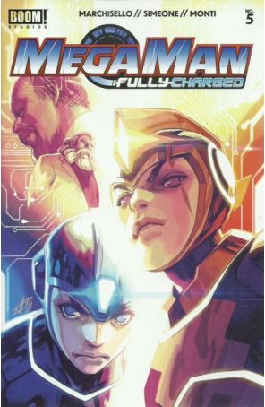 Mega Man: Fully Charged 5A published by Boom! with cover art by Toni Infante
