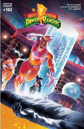 Mighty Morphin Power Rangers (5th Series) 102A published by Boom! with cover art by Mateus Manhanini