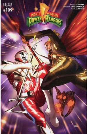 Mighty Morphin Power Rangers (5th Series) 109A published by Boom! with cover art by Taurin Clarke