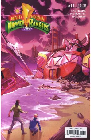 Mighty Morphin Power Rangers (5th Series) 11 published by Boom! with cover art by Jamal Campbell