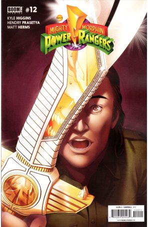 Mighty Morphin Power Rangers (5th Series) 12 published by Boom! with cover art by Jamal Campbell