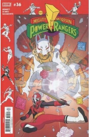 Mighty Morphin Power Rangers (5th Series) 36A published by Boom! with cover art by Phil Murphy