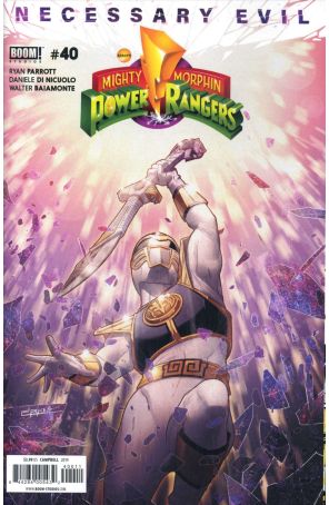 Mighty Morphin Power Rangers (5th Series) 40 published by Boom! with cover art by Jamal Campbell