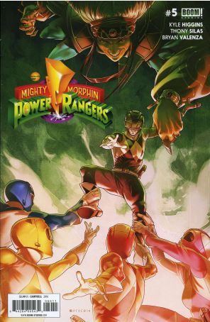 Mighty Morphin Power Rangers (5th Series) 5 published by Boom! with cover art by Jamal Campbell