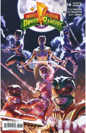 Mighty Morphin Power Rangers (5th Series) 6 published by Boom! with cover art by Jamal Campbell