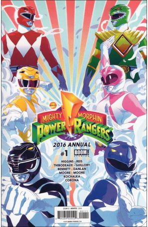 Mighty Morphin Power Rangers (5th Series) Annual 1 published by Boom! with cover art by Goni Montes