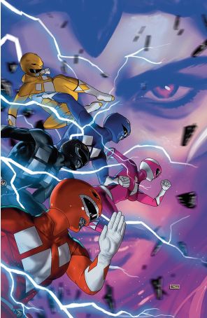 Mighty Morphin Power Rangers (6th Series) 1G published by Boom! with cover art by Taurin Clarke