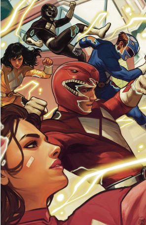 Mighty Morphin Power Rangers (6th Series) 1H published by Boom! with cover art by Francesco Tomaselli