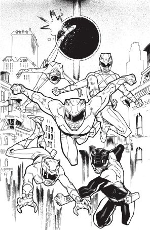 Mighty Morphin Power Rangers (6th Series) 2H published by Boom! with cover art by Enid Balám