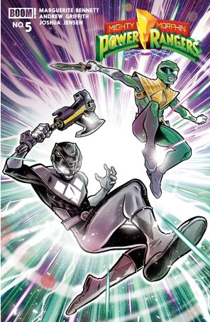 Mighty Morphin Power Rangers (6th Series) 5A published by BOOM! with cover art by Simona Di Gianfelice