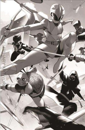 Mighty Morphin Power Rangers/ Teenage Mutant Ninja Turtles II 2G published by Boom! with cover art by Simone Di Meo