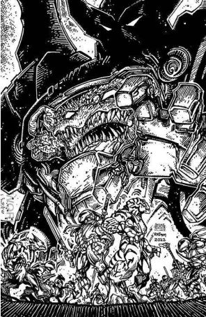 Mighty Morphin Power Rangers/ Teenage Mutant Ninja Turtles II 5F published by Boom! with cover art by Freddie Williams II, Kevin Eastman