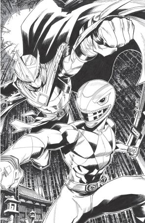 Mighty Morphin Power Rangers/Teenage Mutant Ninja Turtles III 2E published by Boom! with cover art by Alessio Zonno