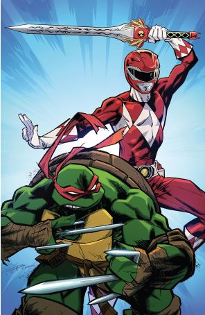 Mighty Morphin Power Rangers/Teenage Mutant Ninja Turtles III 2N published by Boom! with cover art by Khary Randolph