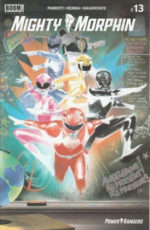 Mighty Morphin 13F published by Boom! with cover art by Michael Del Mundo