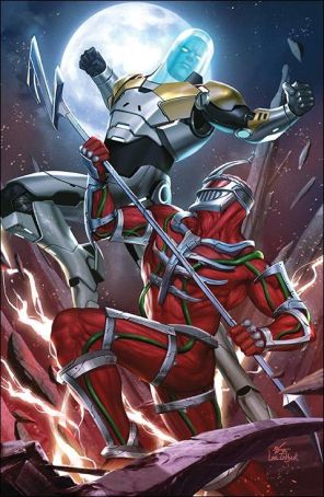 Mighty Morphin 15C published by Boom! with cover art by InHyuk Lee