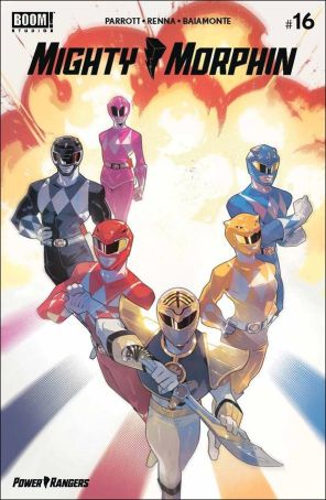 Mighty Morphin 16F published by Boom! with cover art by Jo Migyeong